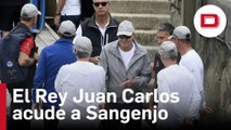 El Rey Juan Carlos se desplaza al Club Náutico de Sangenjo y sale a navegar con el Bribón