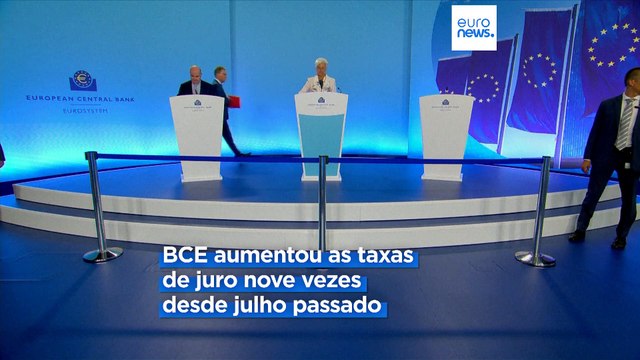Banco Central Europeu volta a subir taxas de juro de referência