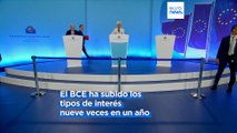 El Banco Central Europeo sube los tipos de interés por novena vez para combatir la inflación