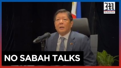 Marcos refuses to discuss Sabah