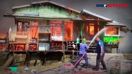 Puluhan Rumah Padat Penduduk di Jambi Ludes Terbakar, Warga: Sempat Terjadi Ledakan