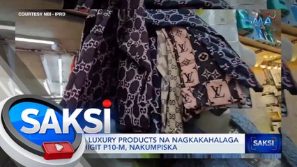 Pekeng luxury products na nagkakahalaga ng mahigit P10-M, nakumpiska | Saksi