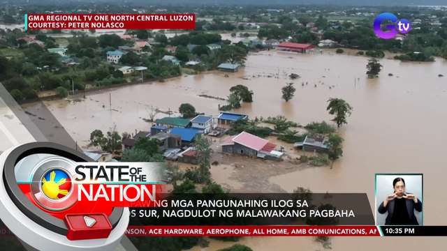 Pag-apaw ng mga pangunahing ilog sa Ilocos Sur, nagdulot ng malawakang pagbaha | SONA