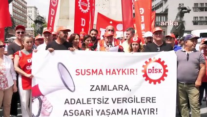 Disk Üyeleri Ankara'da Zamları ve Vergileri Protesto Etti: "Geçinemiyoruz"