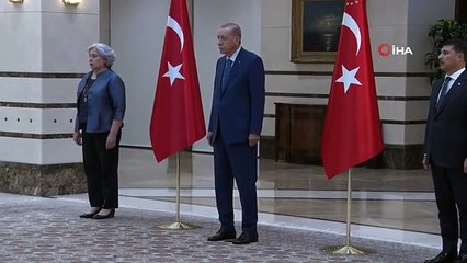 Cumhurbaşkanı Erdoğan, Cezayir Büyükelçisi Amar Belani'yi kabul etti