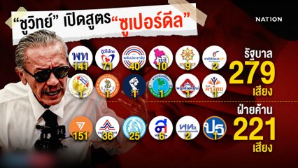 "ชูวิทย์" แฉซูเปอร์ดีลฮ่องกงโยง "ทักษิณ" ตั้งรัฐบาล | ข่าวข้นคนข่าว | NationTV22