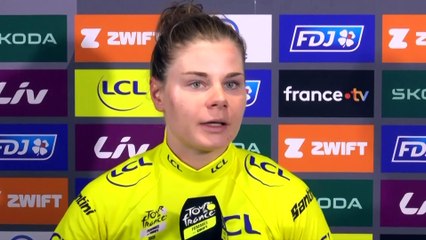 Tour de France Femmes 2023- Lotte Kopecky : "We missed the mark on this stage but hey, I keep the yellow jersey"