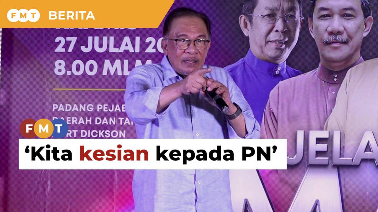 'Kita kesian kepada PN', kata Anwar - video Dailymotion