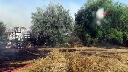 Kütahya'da Tarla Yangını Seramik Fabrikasına Sıçradı