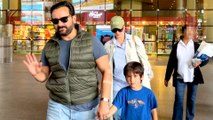 Saif & Kareena Papped With Their Two Cute Sons!