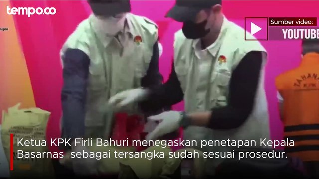 Penetapan Tersangka Kepala Basarnas Sesuai Prosedur? Begini Jawaban Firli Bahuri