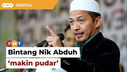 Tak jadi calon, bintang Nik Abduh makin pudar dalam PAS, kata penganalisis