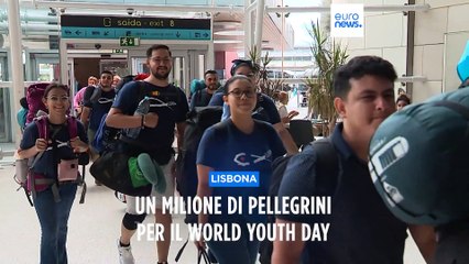 Download Video: Giornata mondiale della gioventù a Lisbona, atteso un milione di fedeli. Presente Papa Francesco