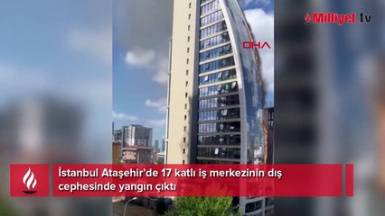 Ataşehir’de 17 katlı bir binada yangın çıktı