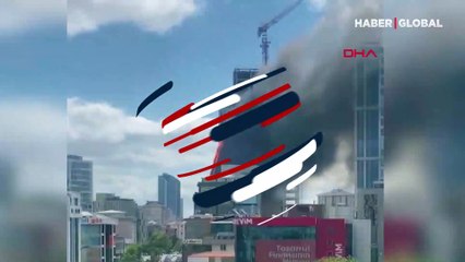 Ataşehir’de 17 katlı bir binada yangın çıktı