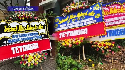 Ini Rupa Karangan Bunga Teror untuk KPK Usai Polemik OTT Kabasarnas