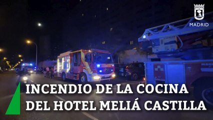 Sofocado el incendio de la cocina de uno de los restaurantes del Hotel Meliá Castilla