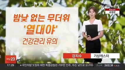 [날씨] 밤사이 열대야…내일 더 더워, 한낮 서울 35도