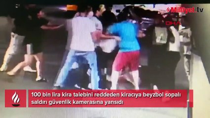 Ev sahibi dehşeti! Kiracısına beyzbol sopasıyla saldırdı