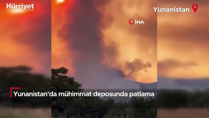Yunanistan’da mühimmat deposunda patlama