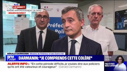 Gérald Darmanin: "Moins de 5% des policiers soit sont en arrêt maladie soit ont refusé d'aller au travail"