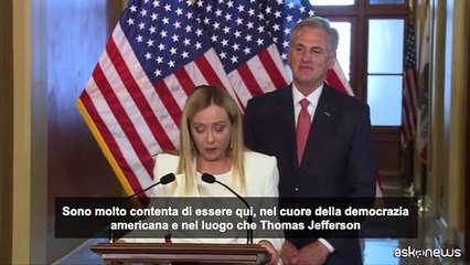 Meloni: "Legami Italia-Usa pi? profondi dopo l'aggressione russa"