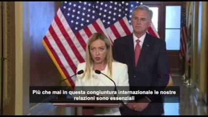 Meloni: "Legami Italia-Usa più profondi dopo l'aggressione russa"