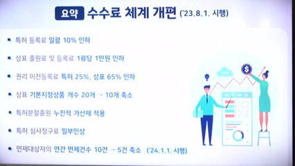 8월부터 특허등록료 10% 인하..."기업·소상공인 부담 줄인다" / YTN
