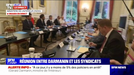 Download Video: Fronde des policiers: la rencontre entre Gérald Darmanin et les syndicats de police débute au ministère de l'Intérieur