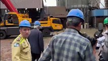 Governador em exercício Darci Piana visita local da explosão em Palotina  nesta quinta, 27