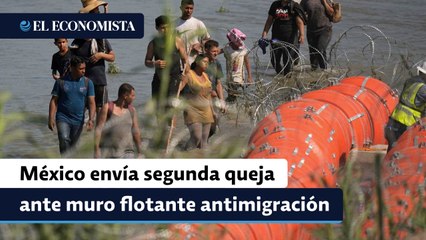México envía segunda nota diplomática a EU por muro flotante antimigración en Texas