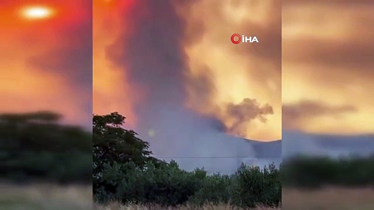Yunanistan'da mühimmat deposunda patlama, Muhabir ve kameraman patlamaya canlı yayında yakalandı
