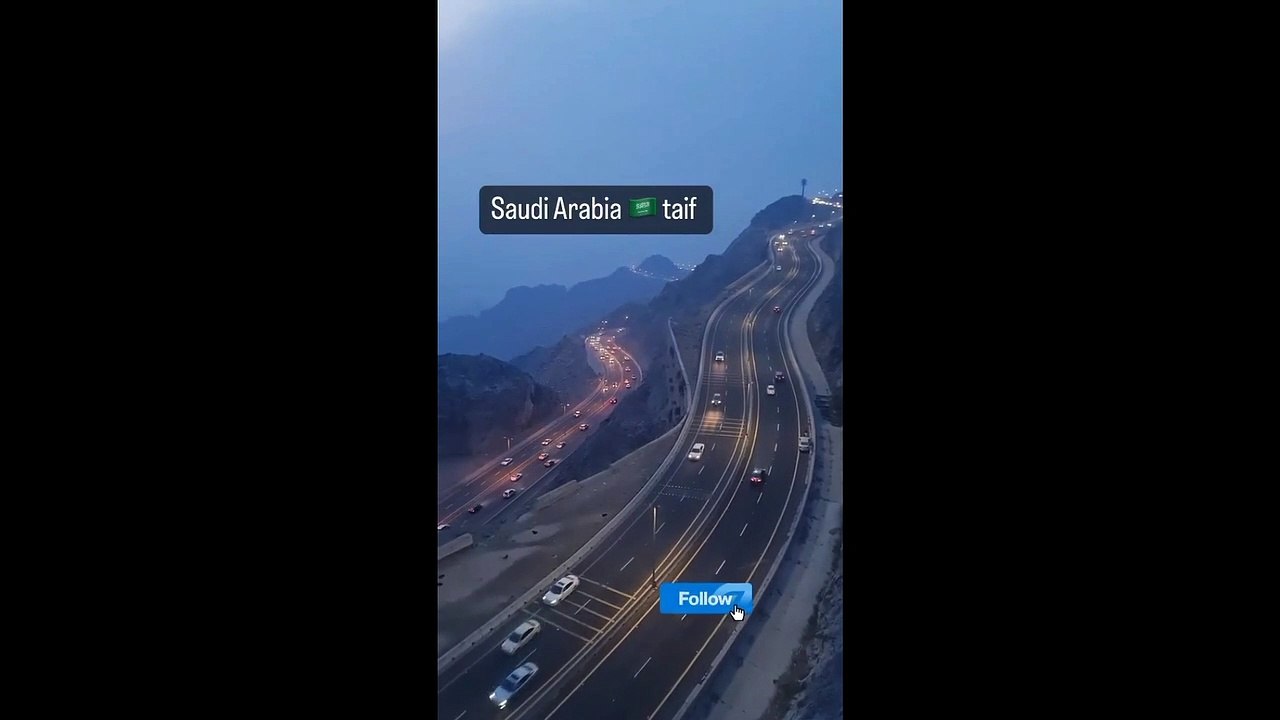 Beautiful views of Taif to Makkah Road Saudi  Arabia