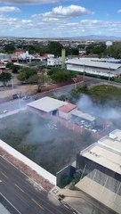 Incêndio em terreno baldio no Crajubar