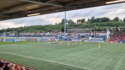 KuPS take the lead on the stroke of half-time from the penalty spot