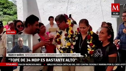 “Frente Amplio tendrá 2 modalidades de gasto”, asegura Marco Antonio Baños