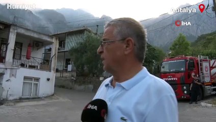 Kemer'deki orman yangını 4. gününde devam ediyor