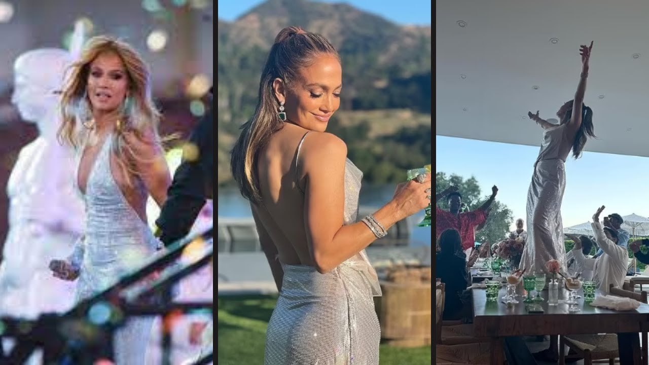 Jennifer Lopez was so excited for her birthday celebration that's why she dancing on table at party.