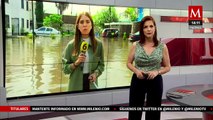 Inundaciones afectan a fraccionamiento en Tlajomulco de Zúñiga, Jalisco