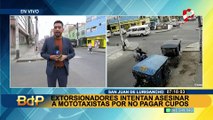 Cobro de cupos en SJL: vecinos y mototaxistas informales denuncian vivir atemorizados ante ataques de extorsionadores