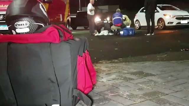 Homem sofre fratura exposta no tornozelo em acidente de trânsito no Country