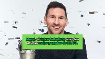 Lionel Messi, el único futbolista entre los atletas mejor pagados de Estados Unidos