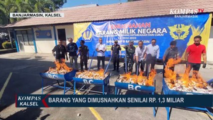 Musnahkan 1 Juta Batang Rokok Ilegal, KPPBC Banjarmasin Ungkap Modus Baru Peredaran di Marketplace