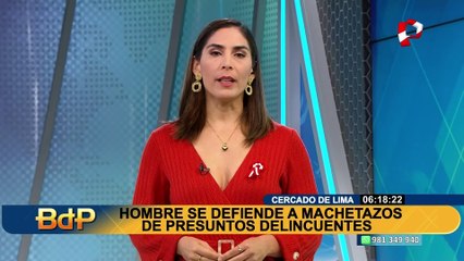 Cercado de Lima: chofer de camión casi cercena a machetazos el brazo de presunto delincuente