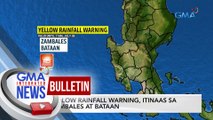 Yellow rainfall warning, itinaas sa Zambales at Bataan  | GMA Integrated News Bulletin