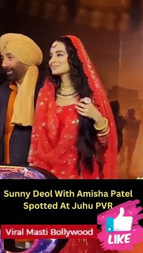 Sunny Deol With Amisha Patel Spotted At Juhu PVR