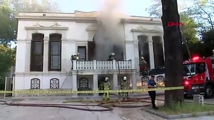 Yıldız Parkı'nda bulunan Çadır Köşkü'nde yangın