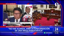 Waldemar Cerrón asegura que Perú Libre seguirá buscando una asamblea constituyente