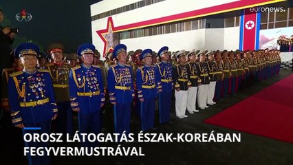 Történelmi orosz látogatás az észak-koreai állami ünnepségen