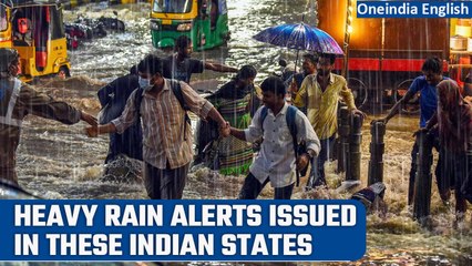 Télécharger la video: IMD issues heavy rain alerts in Maharashtra, Gujarat, Telangana, Karnataka & HP | Oneindia News